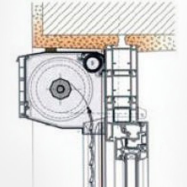 Zunanje rolete - presek